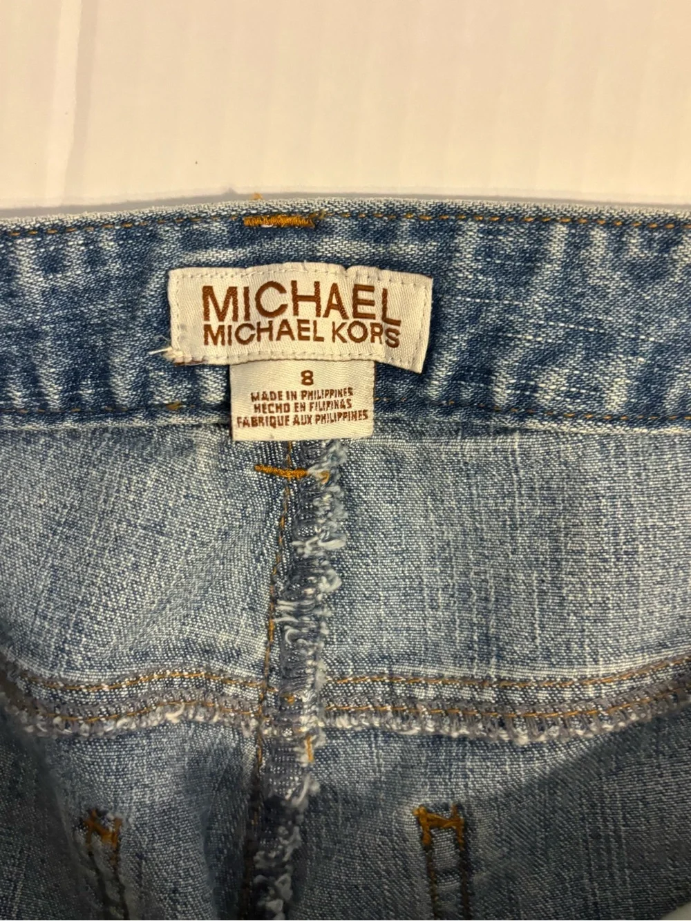 Michael Kors Light Blue Flared Jeans